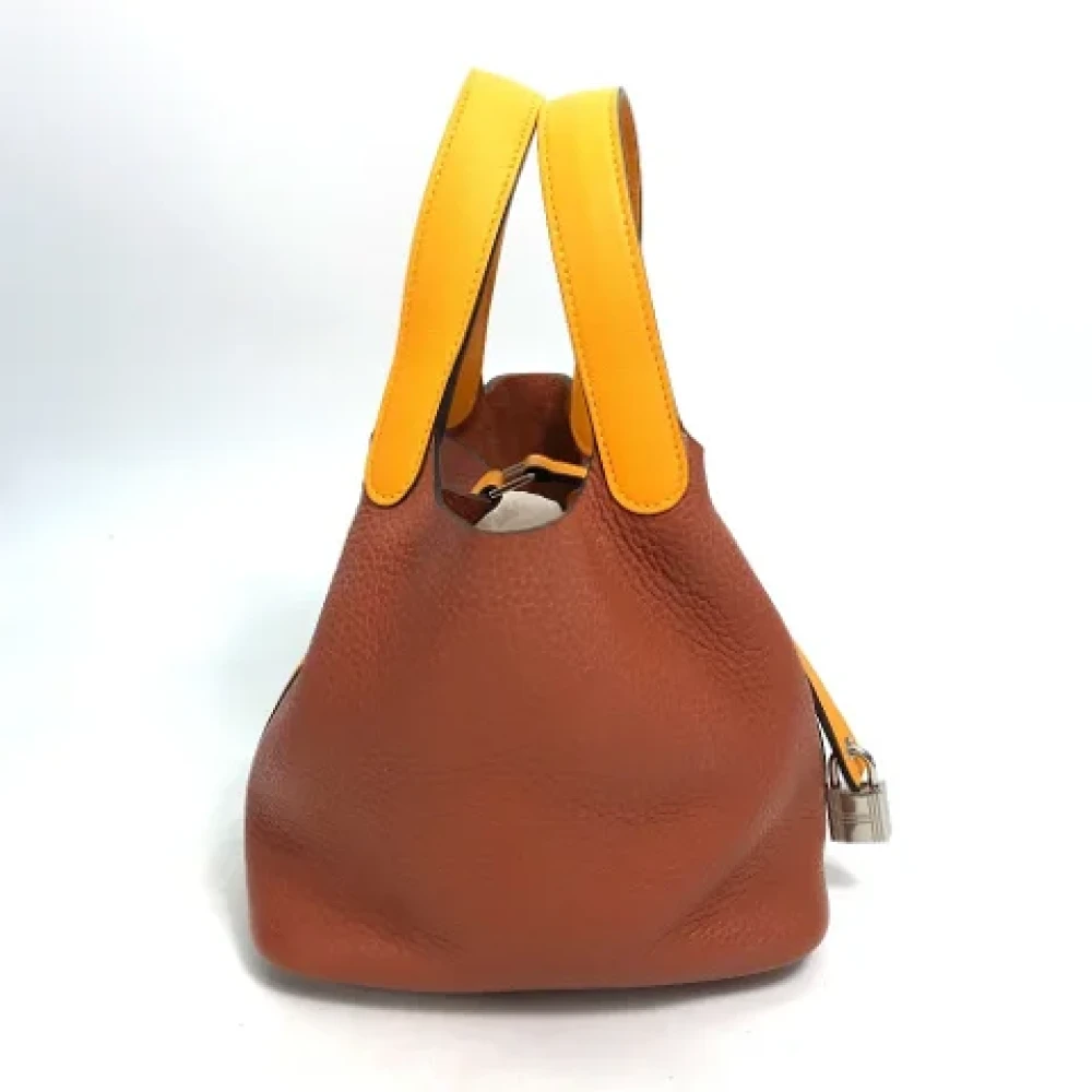 Hermès Vintage Pre-owned Leather handbags Brown Dames