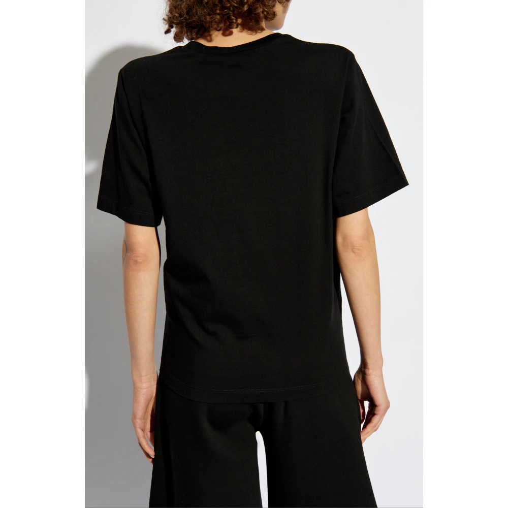 Dsquared2 T-shirt met glinsterende kristallen Black Dames