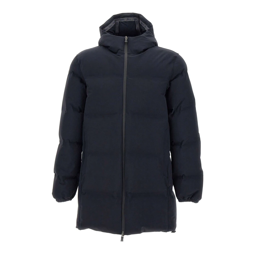 Herno Heren Zwarte Parka Jas Black Heren