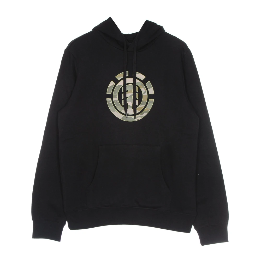 Element Landschap Camo Hoodie in Zwart Black Heren