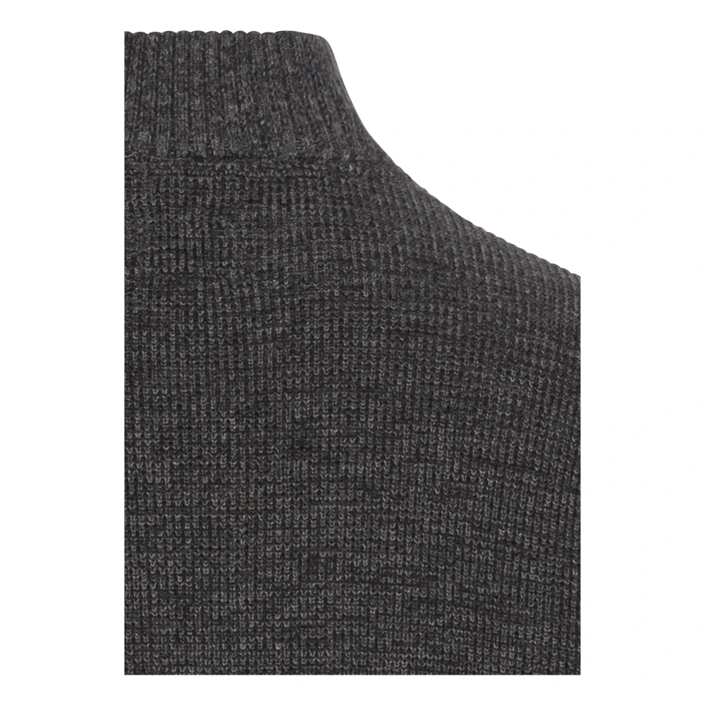camel active Katoenmix Gebreide Trui Gray Heren