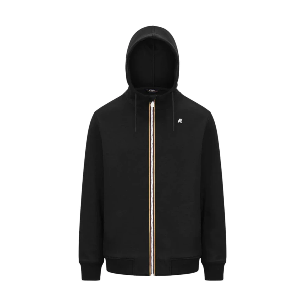 K-Way , Zip-Throughs, Male, Black, S, Rainer Jacket