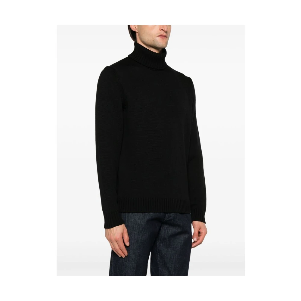 Zanone Zwarte Visserstrui Black Heren