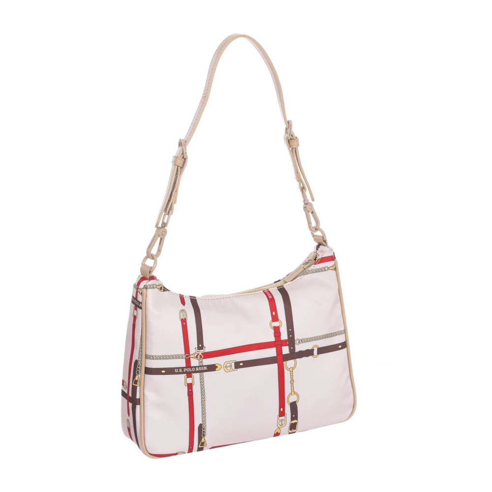 U.s. Polo Assn. Synthetische Baguette Tas met Ritssluiting Beige Dames