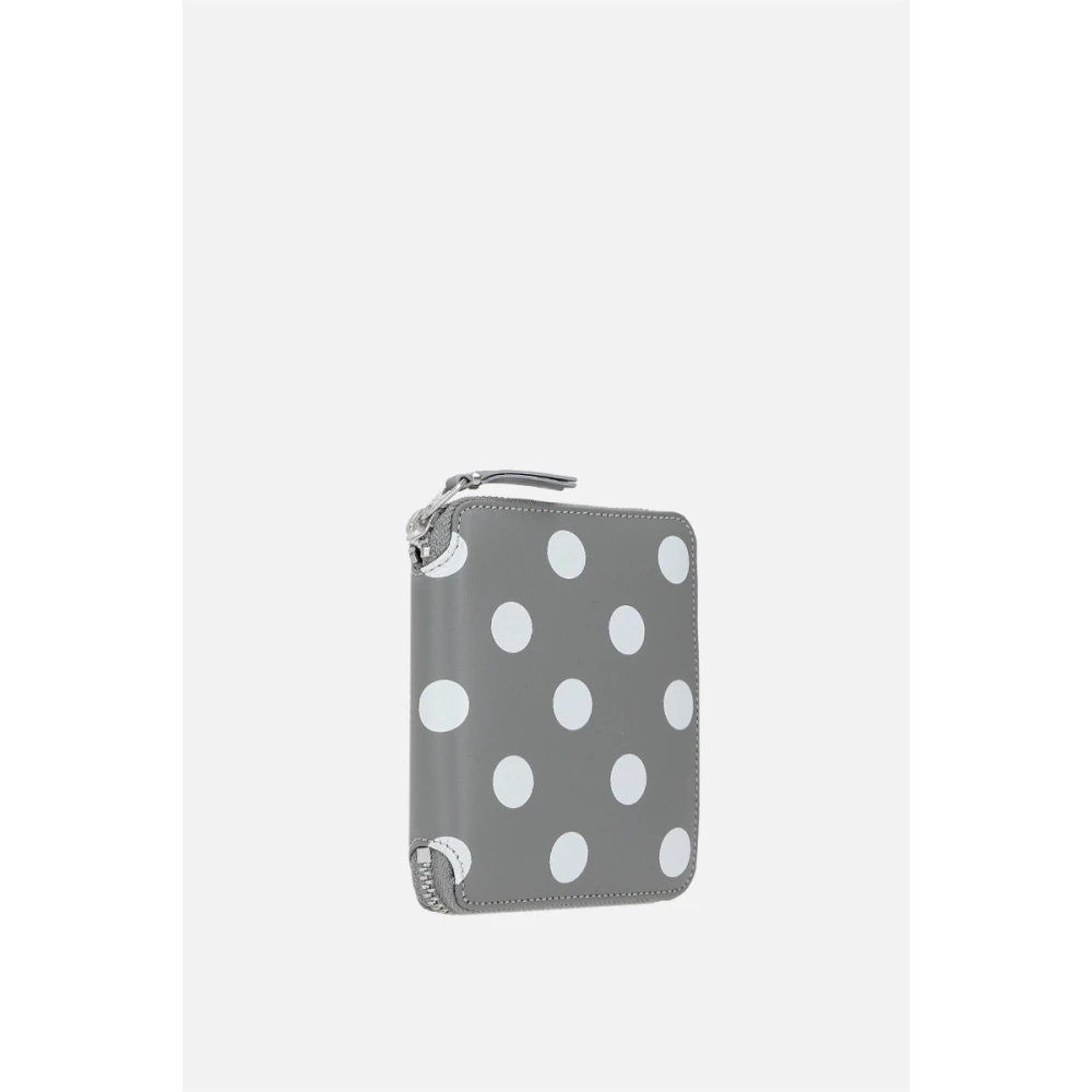 Comme des Garçons Grijze portemonnee met polka dot print Gray Heren