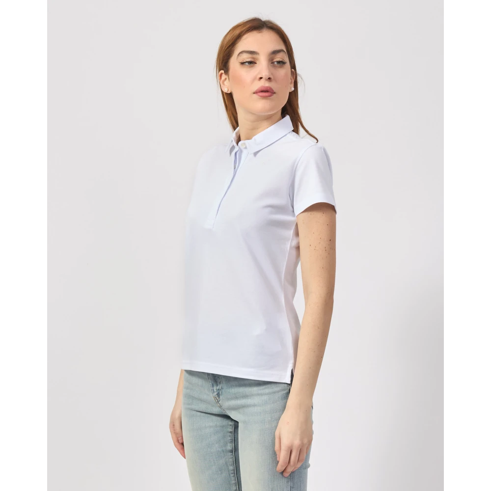 K-way Witte Polo T-shirt Amedea White Dames