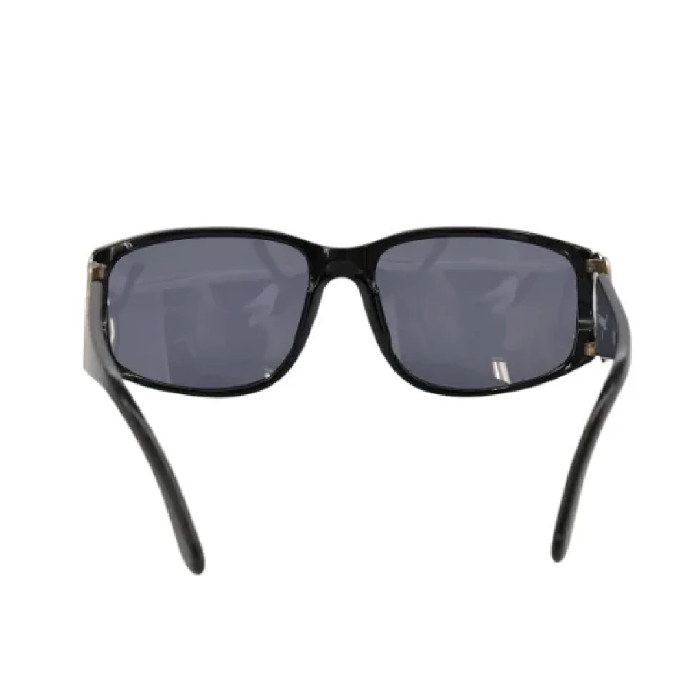 Chanel Vintage Pre-owned Plastic sunglasses Black Dames