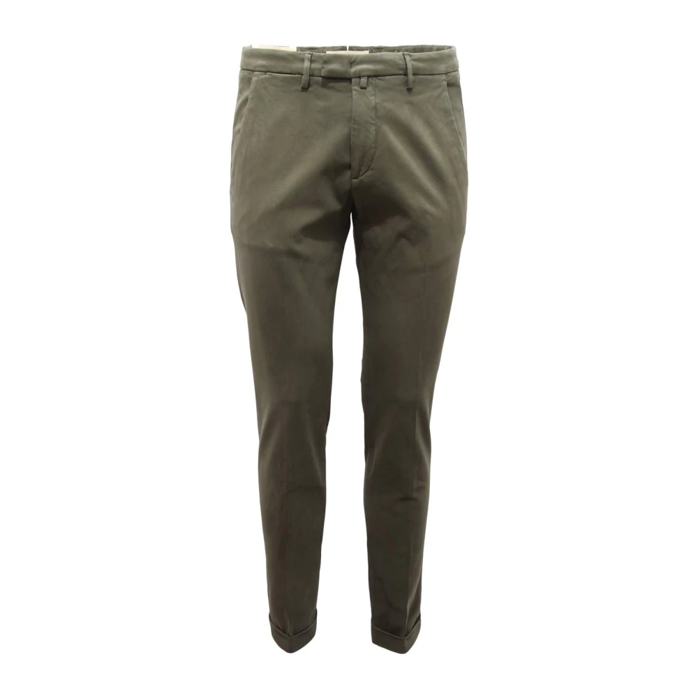 Briglia Men's Green Slim Trousers Made In Italy