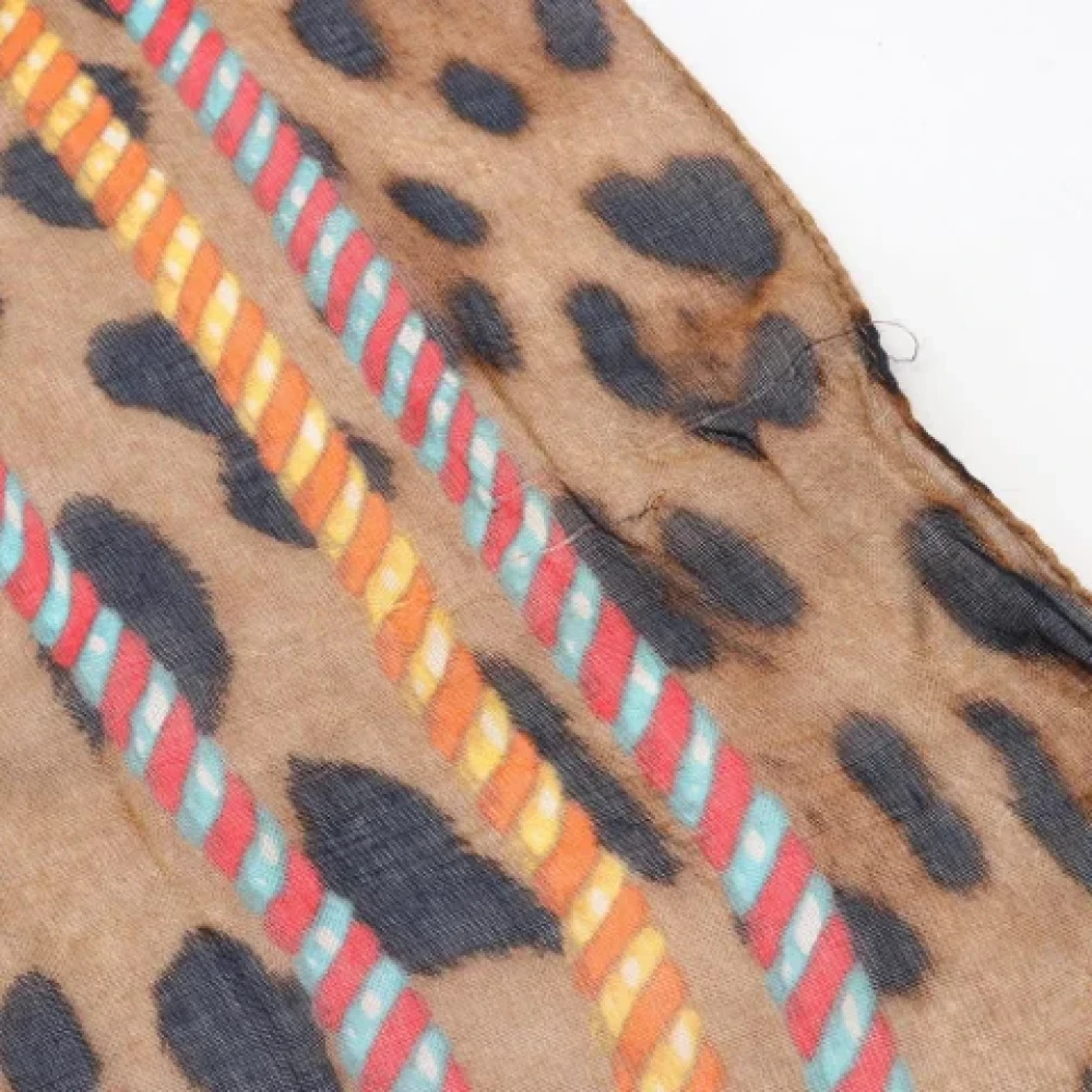 Dolce & Gabbana Pre-owned Cashmere scarves Brown Dames