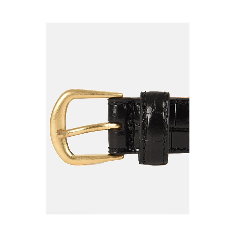 Dsquared2 Zwarte krokodil-effect leren Riem Black Heren