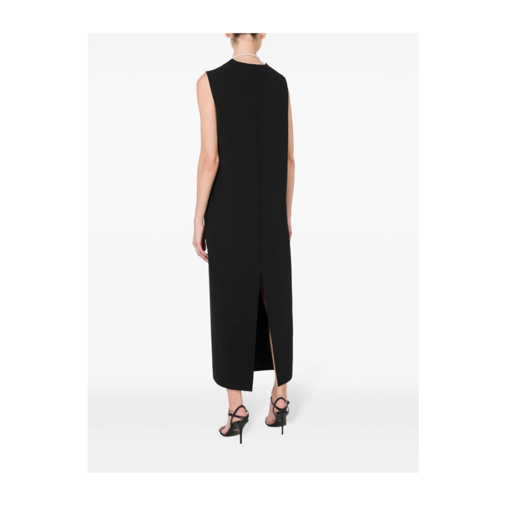 Moschino Elastische jurk met afneembare ketting Black Dames