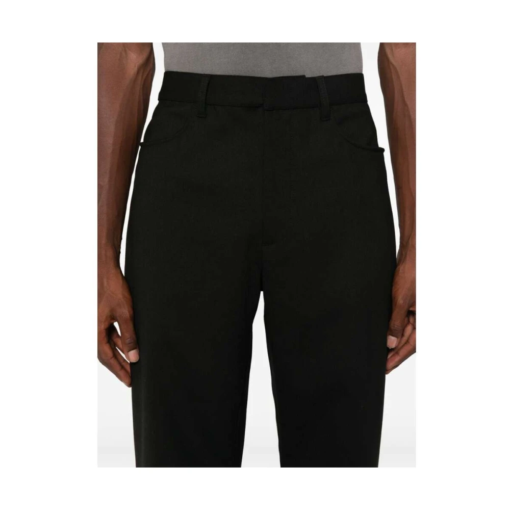 Sunflower Wijde Twill Broek met Riemlussen Black Heren
