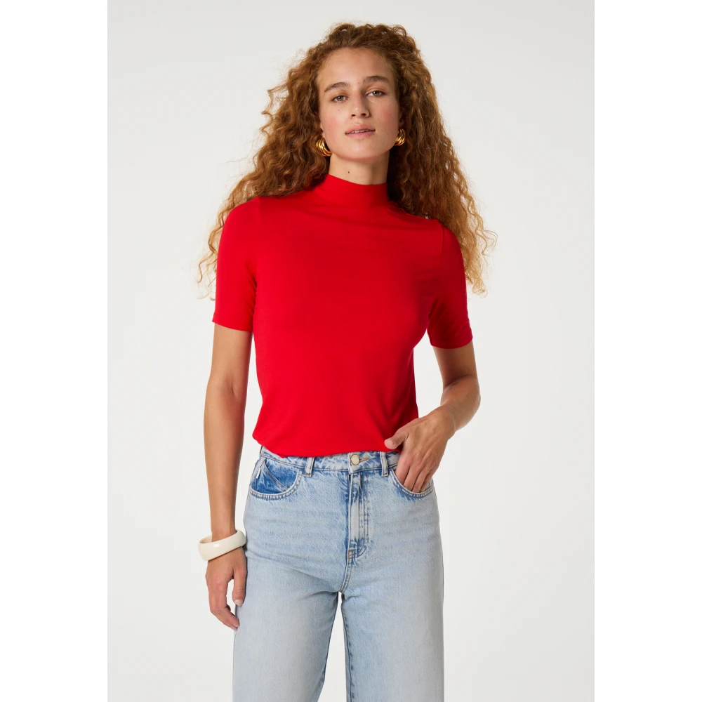 Fabienne Chapot Jada Short Sleeve Top Red Dames