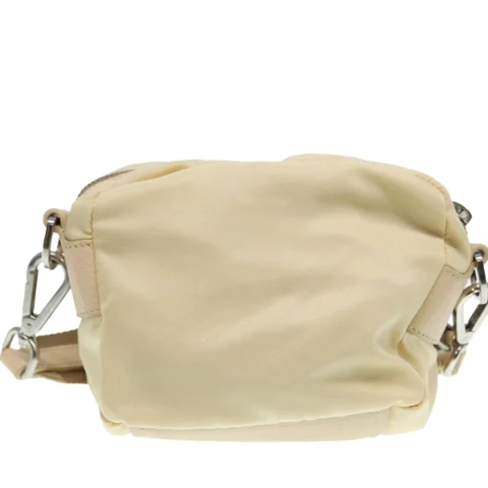Prada Vintage Pre-owned Nylon prada-bags Beige Dames