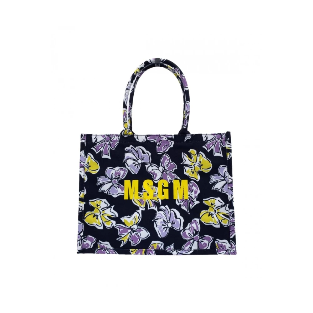 Msgm Stijlvolle Tote Tas met Dubbele Handvatten Multicolor Dames