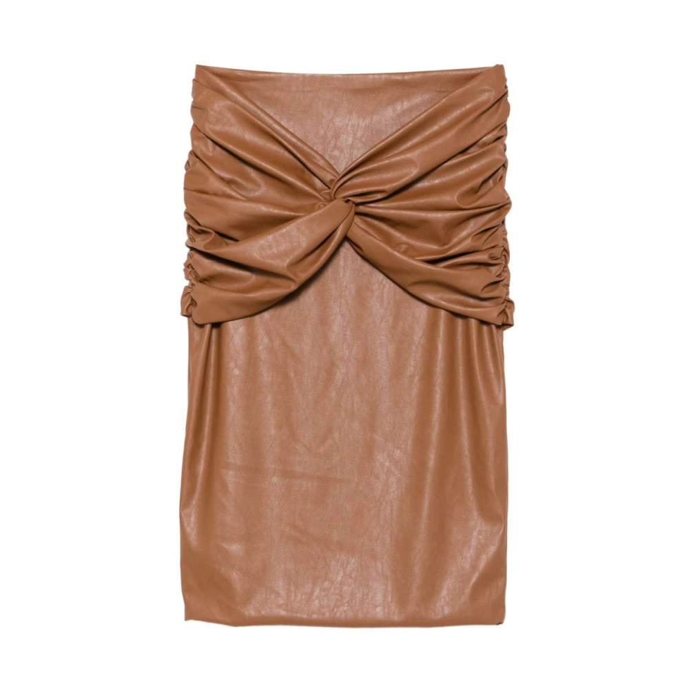 Elisabetta Franchi Donna Marrone - Gonna Drappeggiata - Skirts - S - Immagine 3