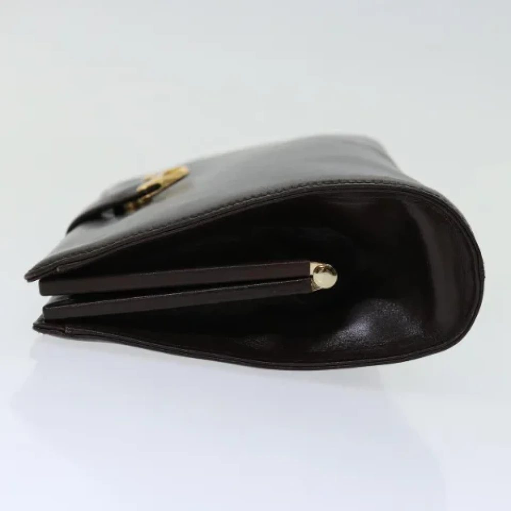 Givenchy Pre-owned Leather clutches Brown Dames
