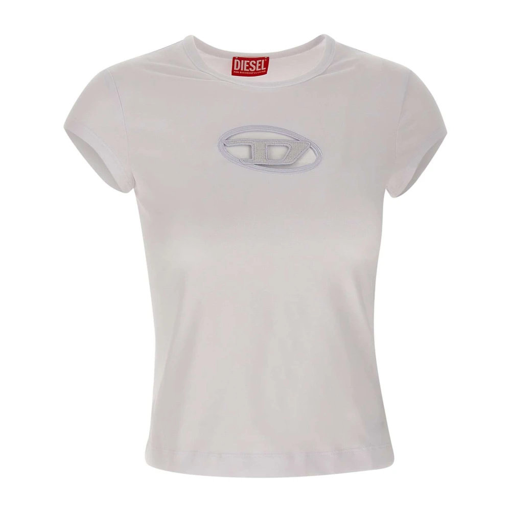 Diesel Witte T-Angie Dames T-Shirt White Dames