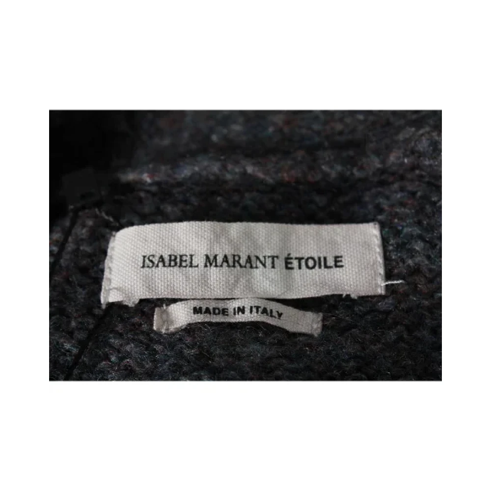 Isabel Marant Pre-owned Grijze Wol Oversized V Neck Cardigan Gray Dames