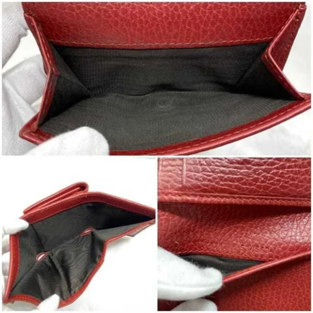 Gucci Vintage Pre-owned Leather wallets Red Dames