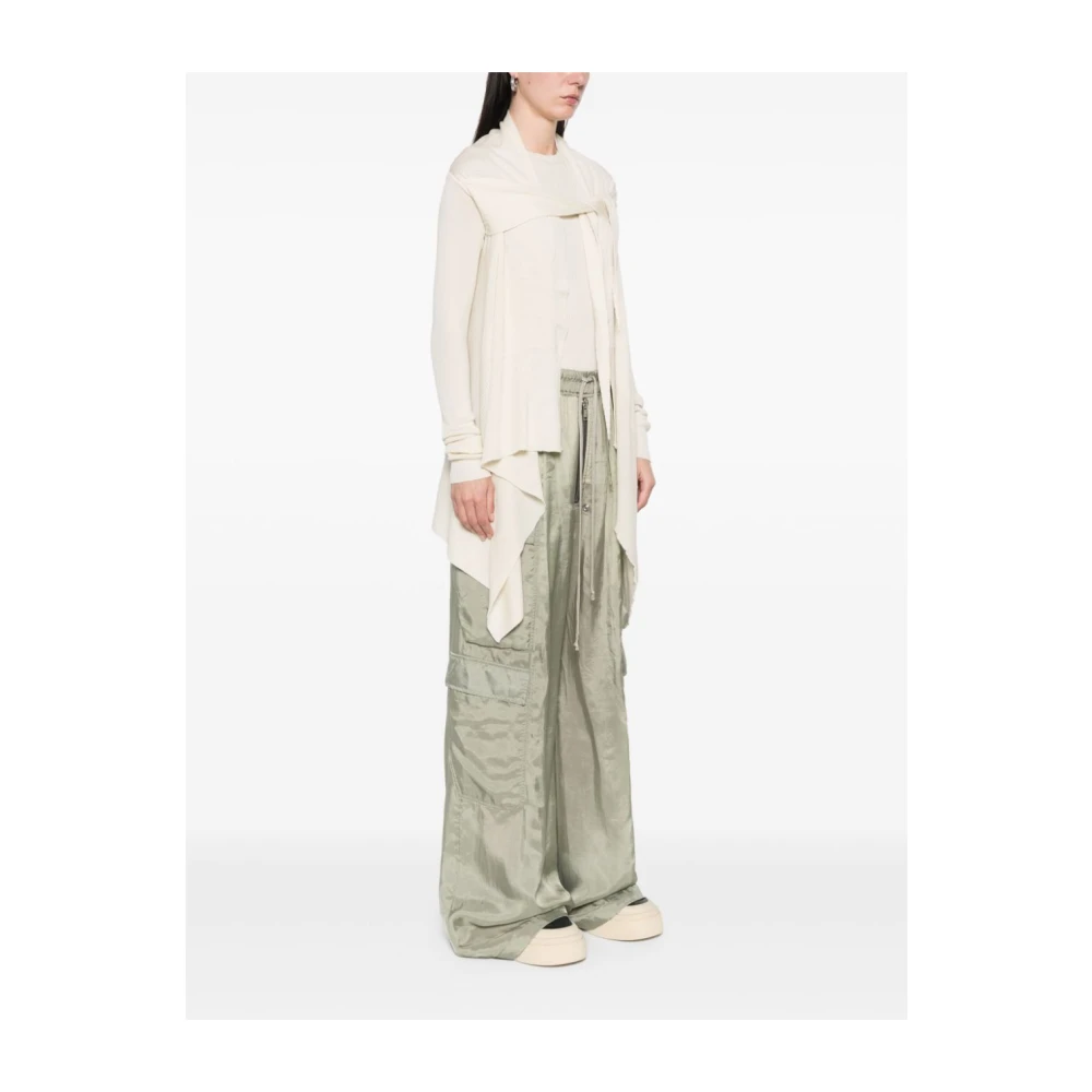 Rick Owens Witte wollen trui met knoopdetail White Dames