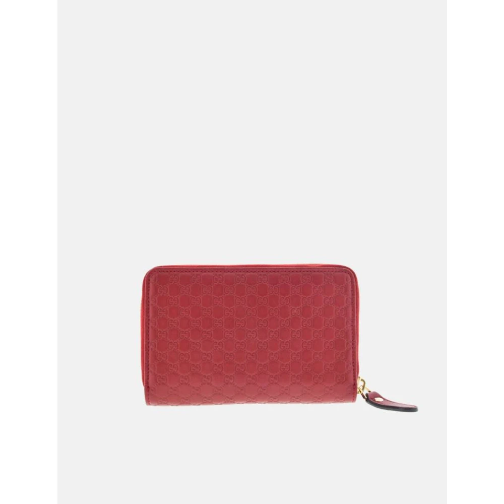 Gucci Rode Micro ssima Portemonnee Red Dames