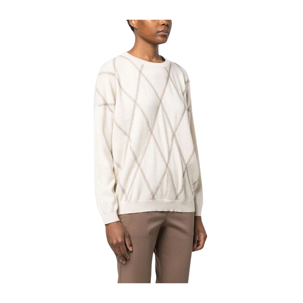 BRUNELLO CUCINELLI Stijlvolle Sweaters White Dames