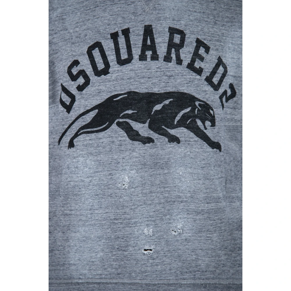 Dsquared2 Heren Sweatshirt met gelaagde look Gray Heren