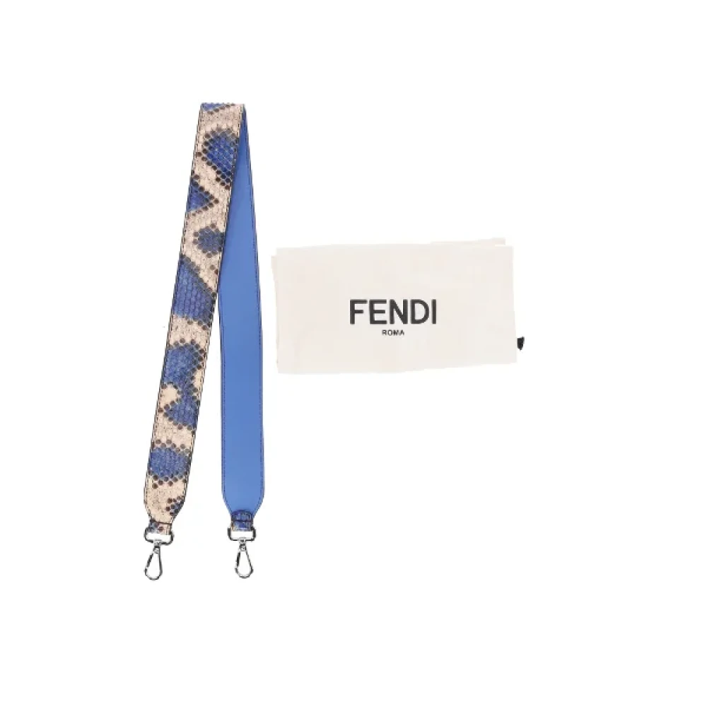 Fendi Vintage Pre-owned Leather handbags Blue Dames