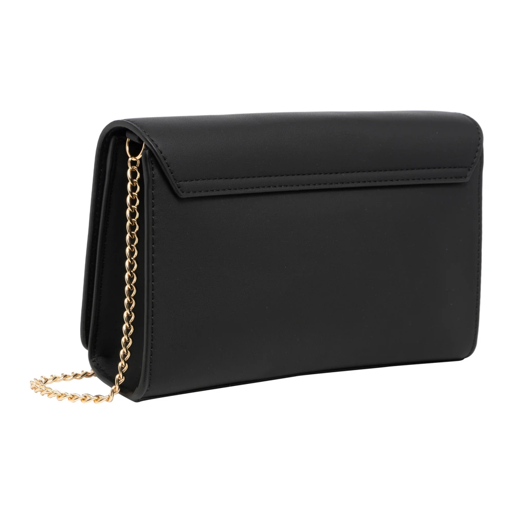 Love Moschino Stijlvolle Letter Schoudertas Black Dames