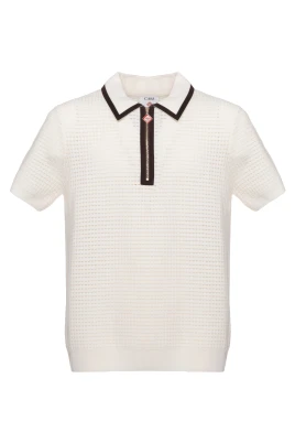 Waffle Stitch Polo Shirt