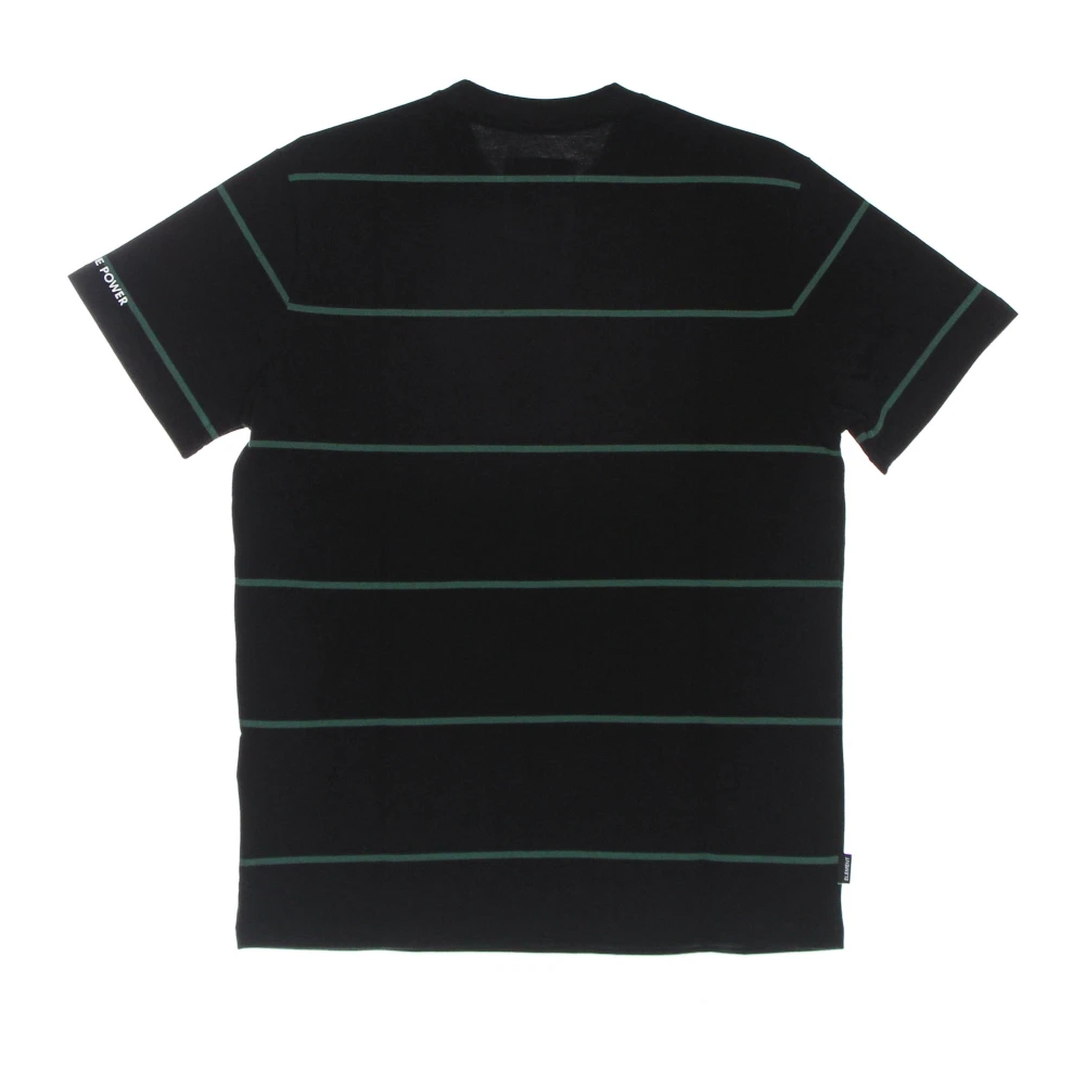 Element Gestreept Tee Heren T-shirt Black Heren