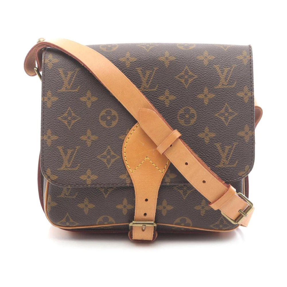 Louis Vuitton Vintage Women's Brown Pre-Owned Monogram Canvas Crossbody Bag