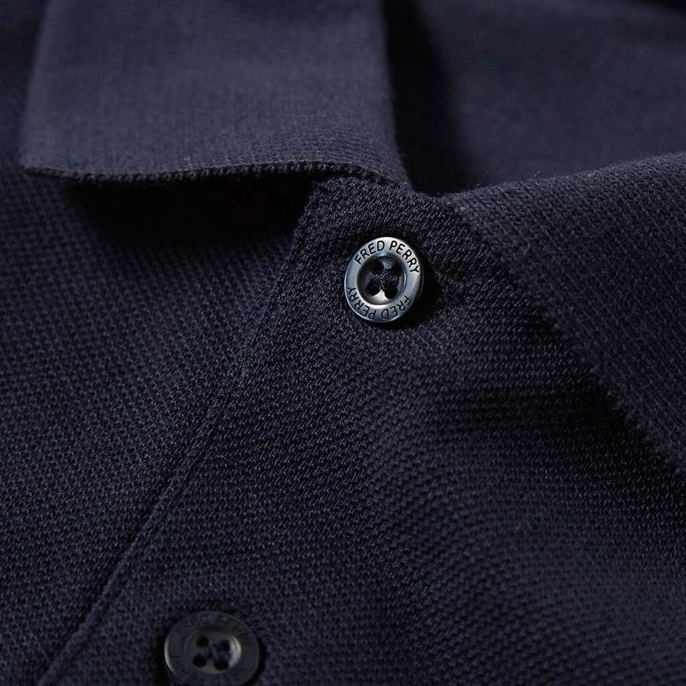 Fred Perry Slim Fit Plain Polo Navy Blue Heren