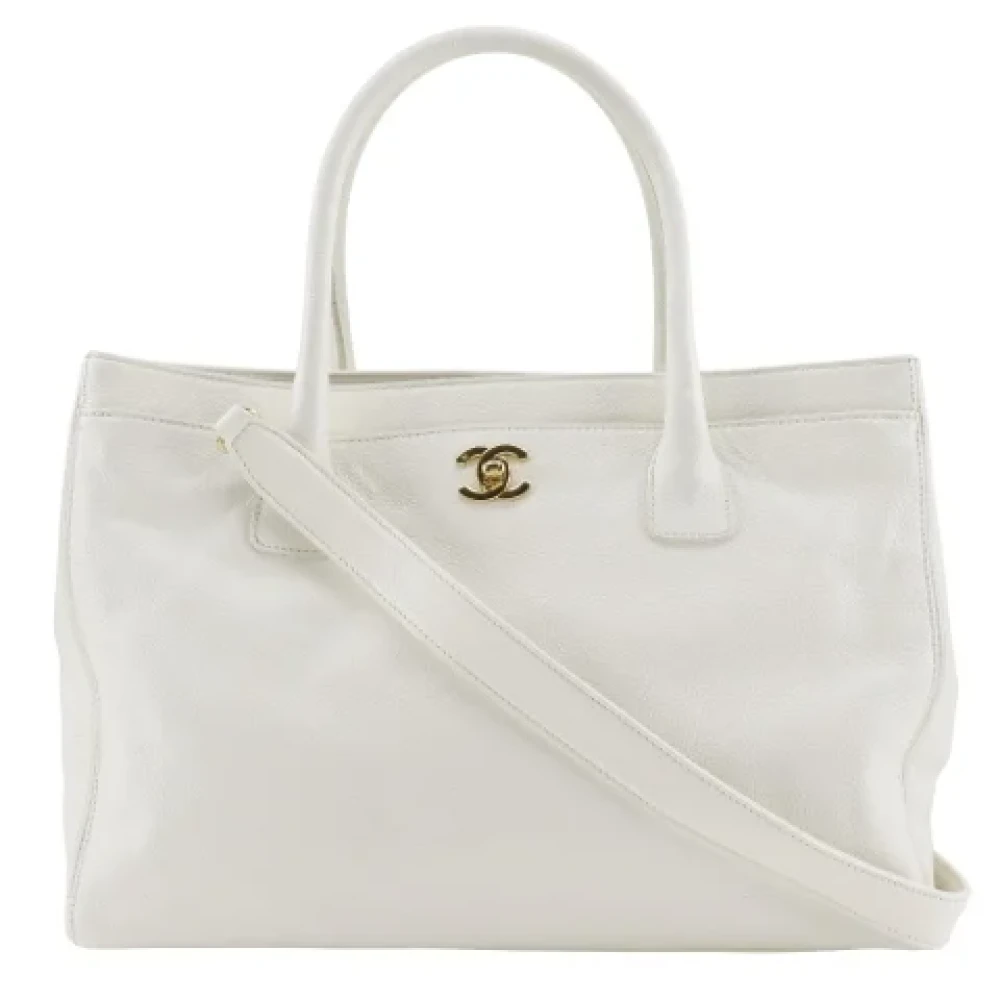 Chanel Vintage Pre-owned Leather chanel-bags White Dames