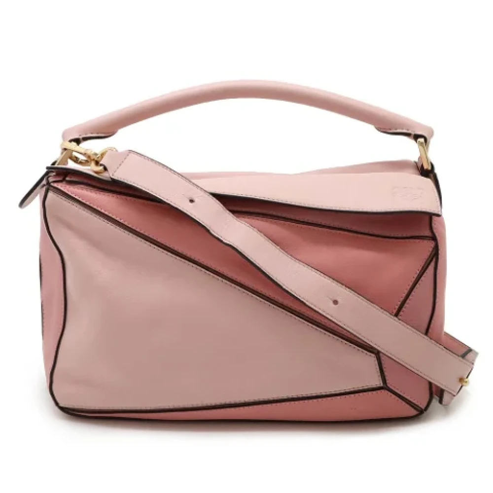 Loewe Pre-owned Leather handbags Pink Dames