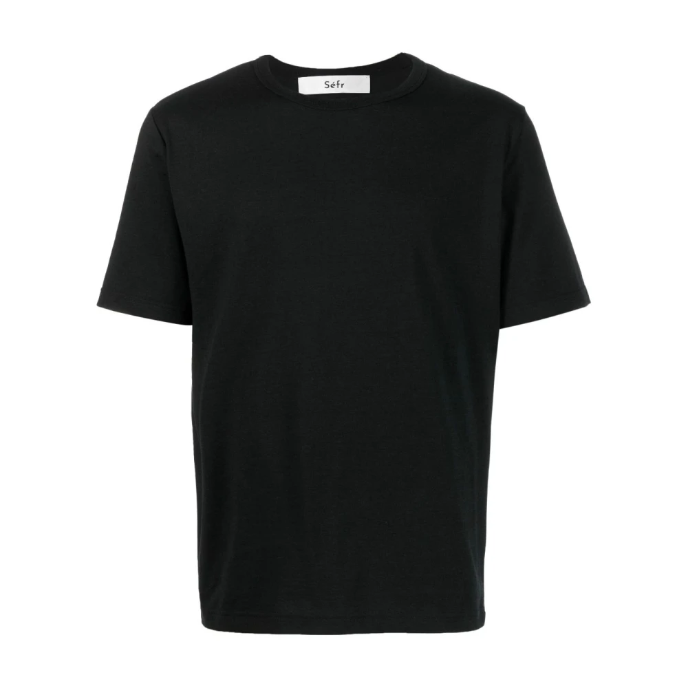 Séfr Zwarte Luca Tee voor mannen Black Heren