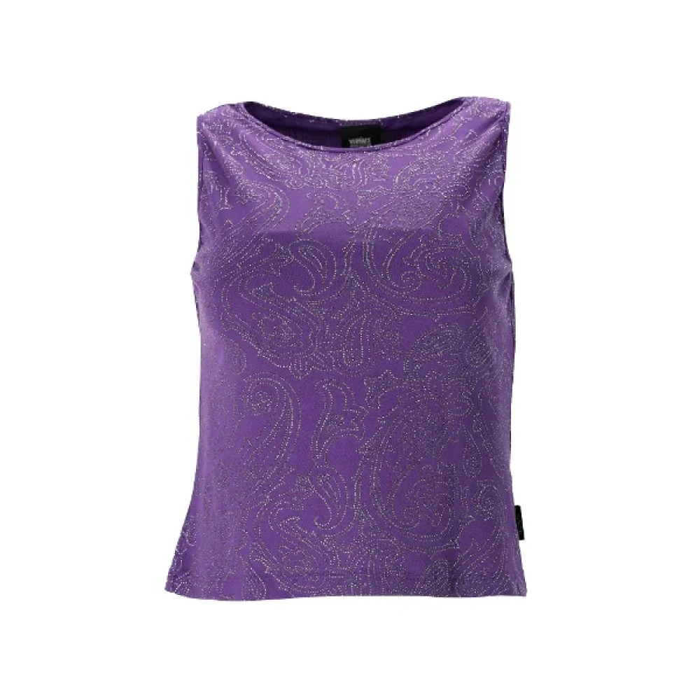 Versace Pre-owned Polyester tops Purple Dames