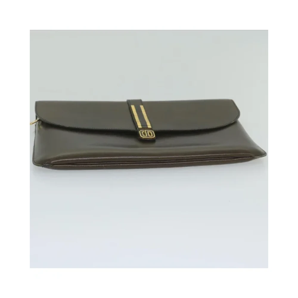 Dior Vintage Pre-owned Leather dior-bags Brown Dames