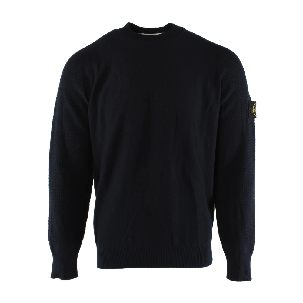 Stone Island Blauwe Katoenen Sweater 8015536b4 v0020 Blue Heren