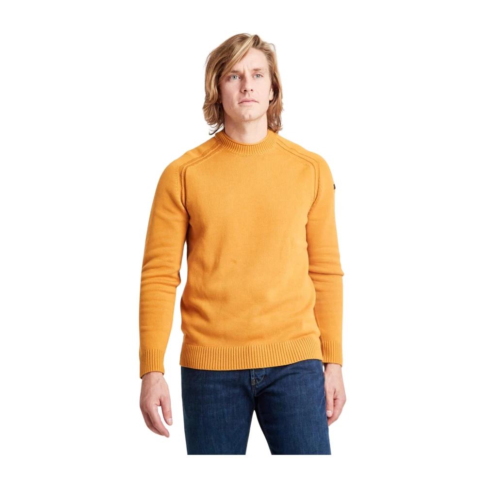 RRD Effen Katoenen Crewneck Sweater Orange Heren