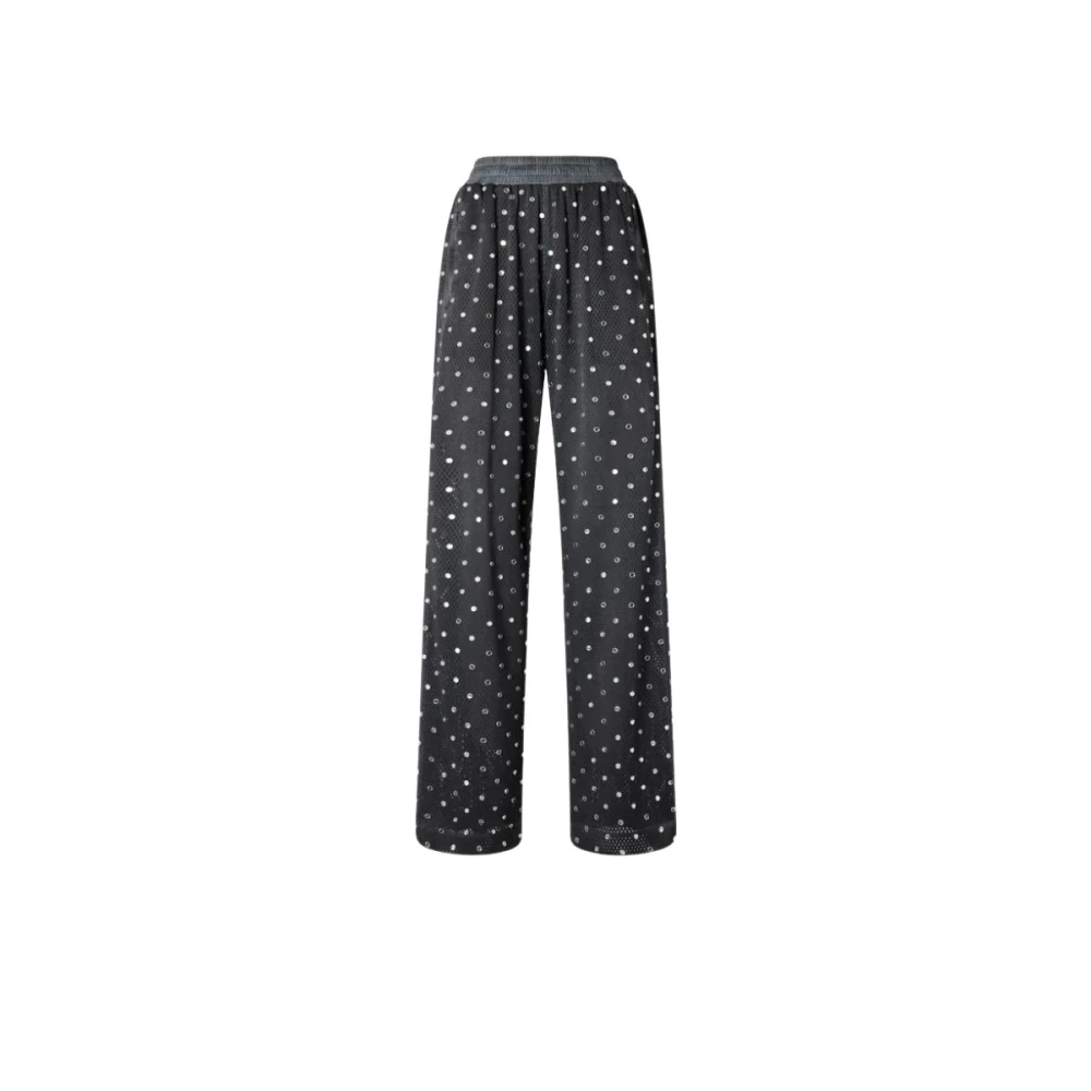 Pinko Women's Black Wide Trousers