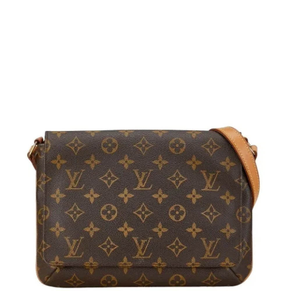 Louis Vuitton Vintage Pre-owned Plastic handbags Brown Dames