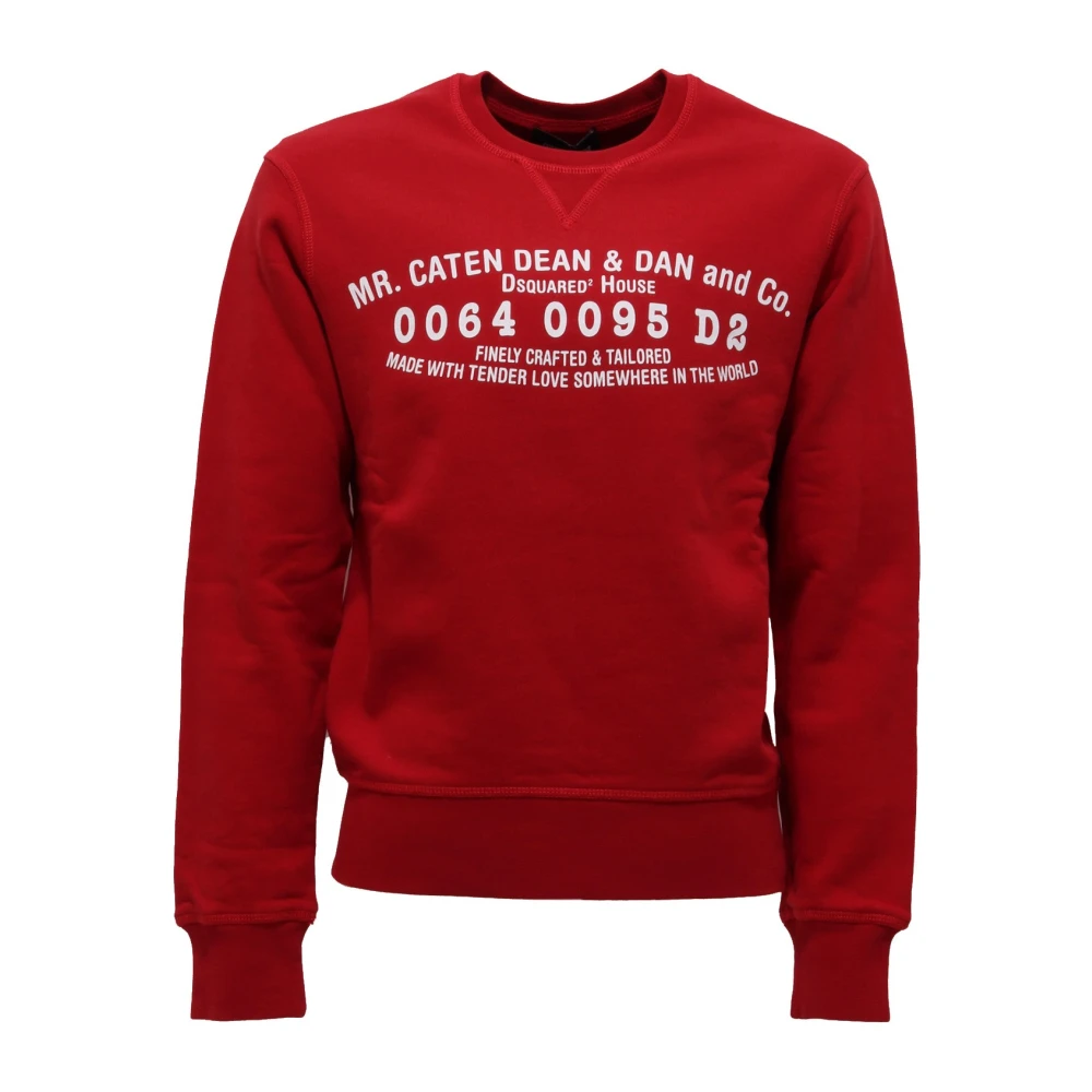 Dsquared2 Boys Red Cotton Sweatshirt - Kids Sweatshirts - 12 Y - Kids