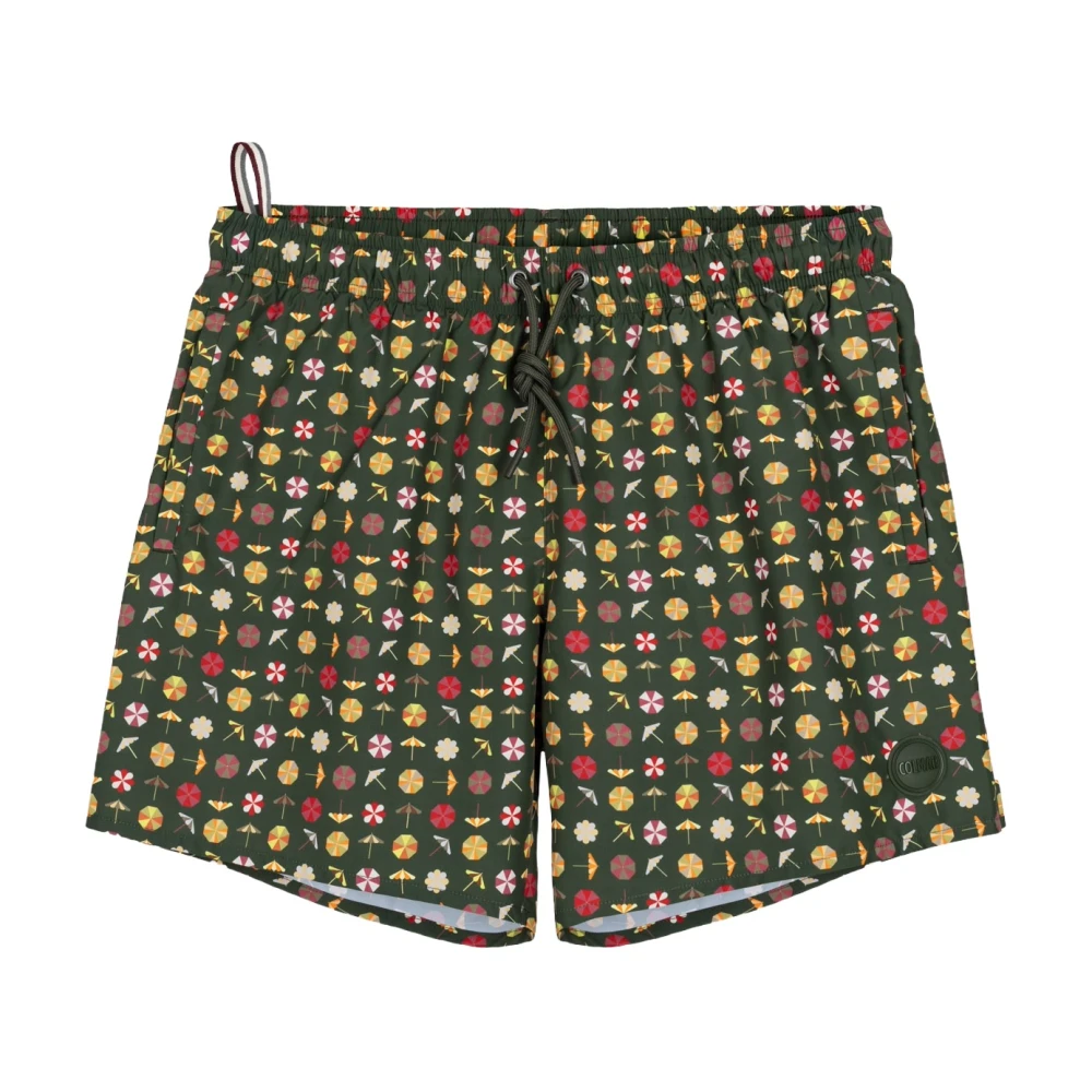 Colmar Mannelijk Groente Fitness Heren, Groen, L, Polyester, Zwemshorts Met Patroon