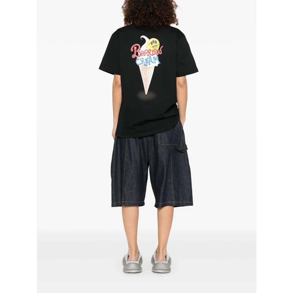 Barrow Zwart Basic Tee Shirt Black Heren