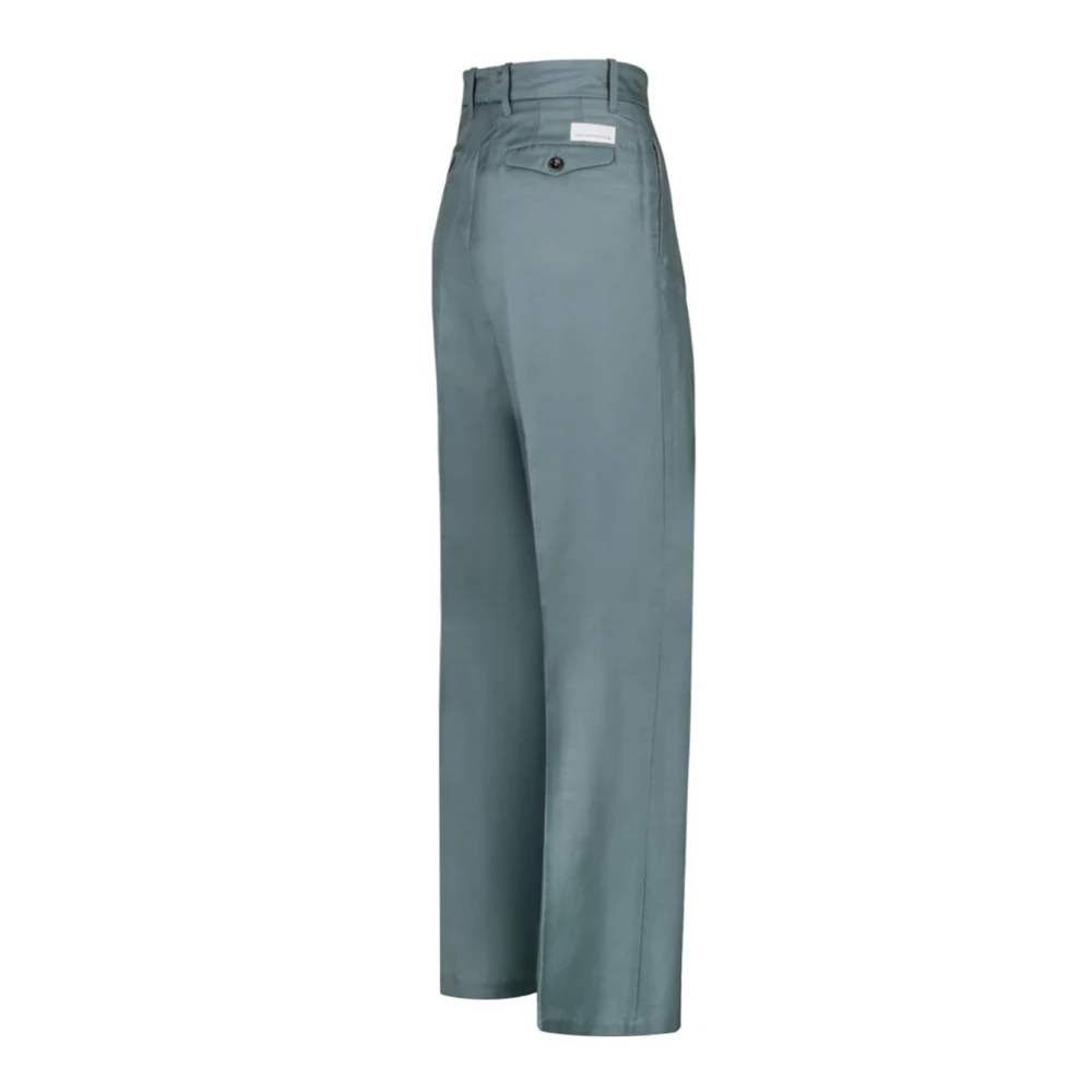Nine In The Morning Wide Trousers Blue Dames