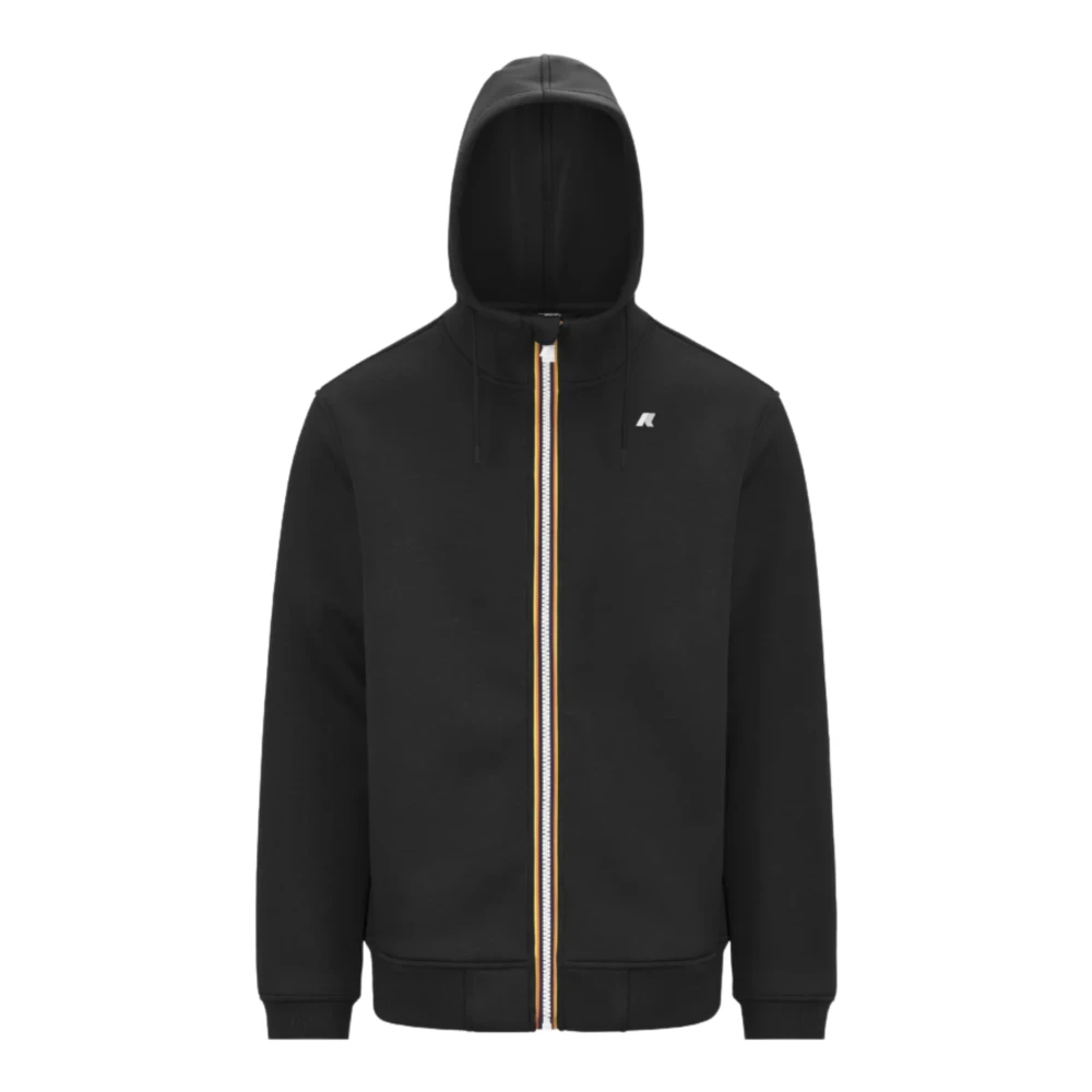 K-Way Uomo Nero Felpe, L, New,