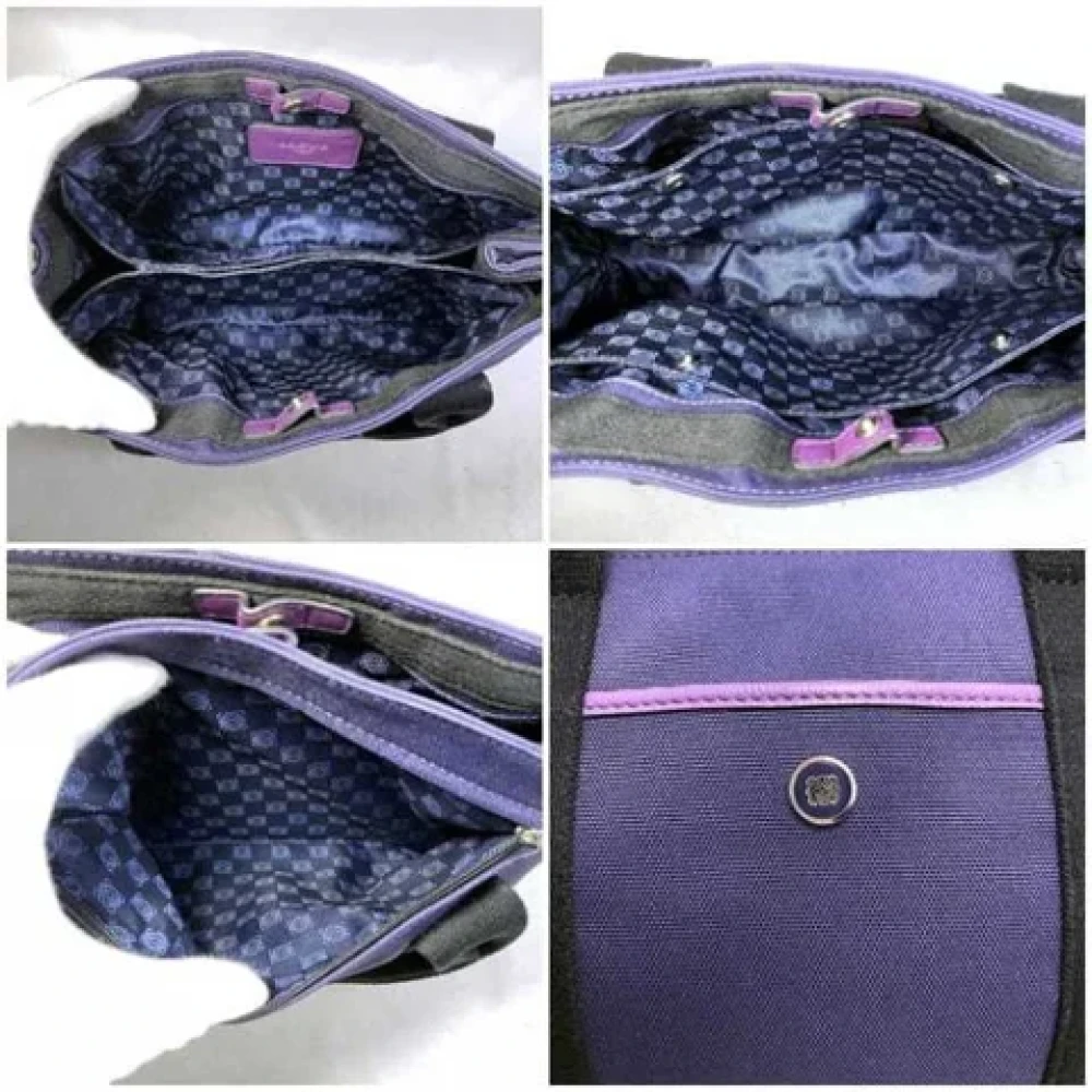 Loewe Pre-owned Canvas handbags Purple Dames