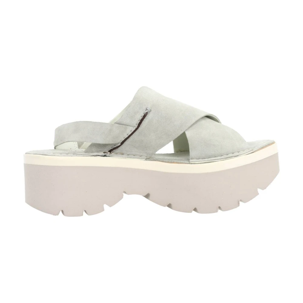 Weekend Flat Sandals Green Dames